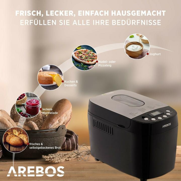 Image du produit Arebos Machine à pain
