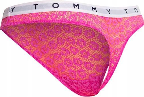 Immagine prodotto Tommy Hilfiger Mutandine perizoma in pizzo completo da donna 3P, Rosa Amour/Blu scuro/Nero, S (S, M)