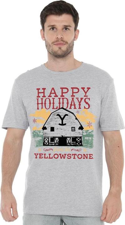 Produktbild Yellowstone Happy Holidays TShirt weihnachtliches Design (4XL)