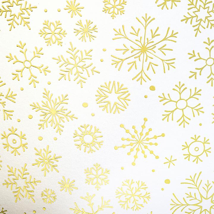 Actual product image Heyda Motif cardboard "Snowflakes", 50 x 70 cm gold (240 g/m², 1 x)