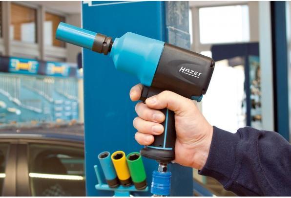 Produktbild HAZET Schlagschrauber 9012EL-SPC ∙ Lösemoment maximal: 1700 Nm ∙ Vierkant 12,5 mm (1/2 Zoll) ∙ Hoch… (Druckluft)
