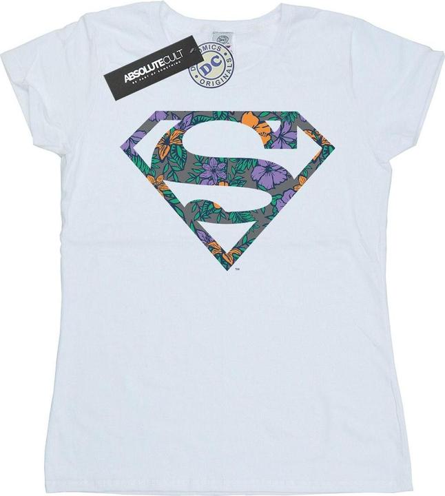 Superman Floral Logo 1 TShirt (XL)