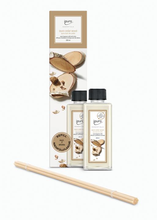 Image du produit Ipuro Recharge d'encens Cedar Wood avec bâtonnets 200 ml (200 ml)
