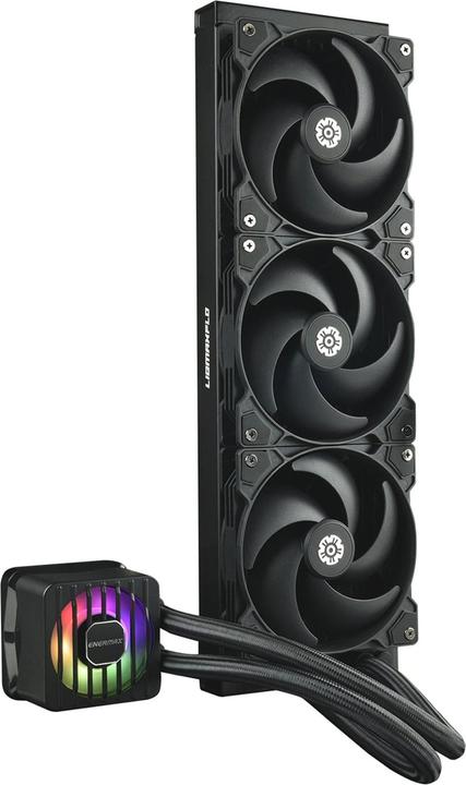 Actual product image Enermax LIQMAXFLO SR 360mm CPU AIO liquid cooler - Xtreme dual chamber PWM pump