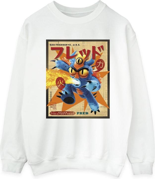 Disney Big Hero 6 Baymax Fred Newspaper Sweatshirt (XXL)