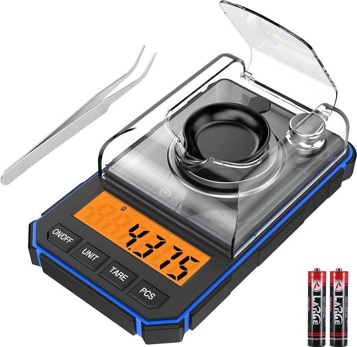 Swissdetector Digitale Milligrammwaage - 0.001 g/50 g für Pulver - Gold - Schmuck