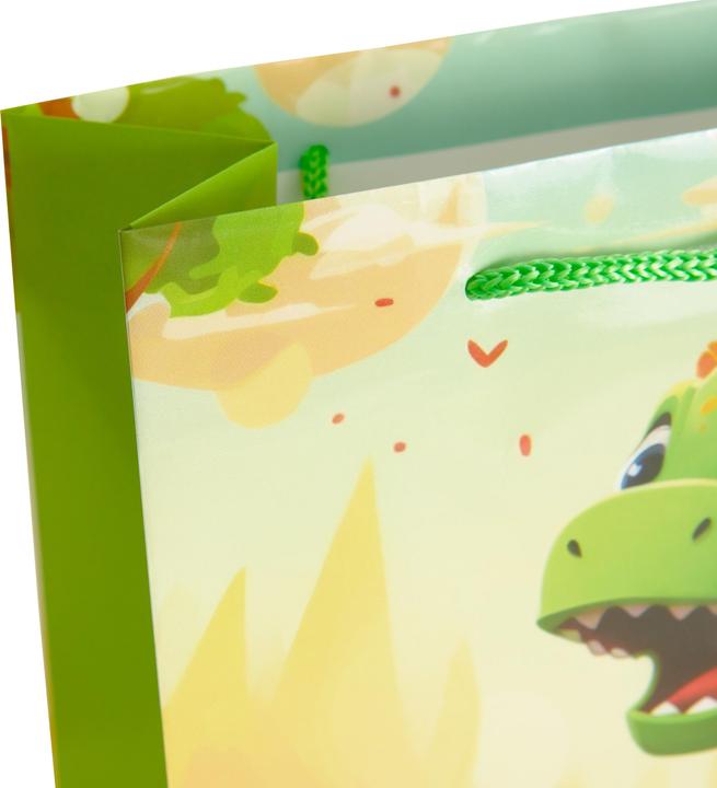 Actual product image Idena Gift bag children motif dino multicoloured 25x9x34cm (Gift bag)