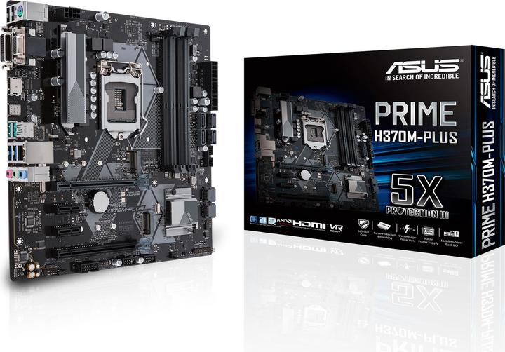 Produktbild ASUS Prime H370M-Plus (LGA 1151, Intel H370, mATX)
