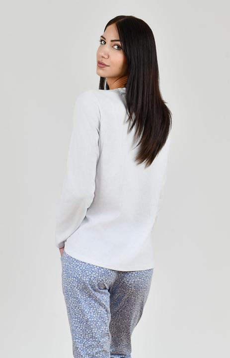 Produktbild Maxte Klassisches langärmeliges Pyjama-Set aus Baumwolle (L)