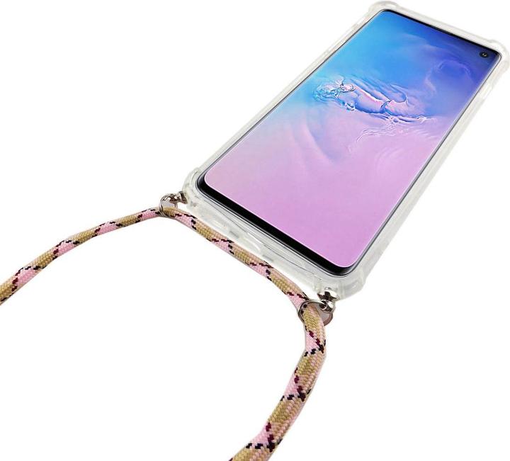 Produktbild König Design Handykette für Samsung Galaxy S10 mit Band Case zum umhängen mit Kordel Rosa Neu