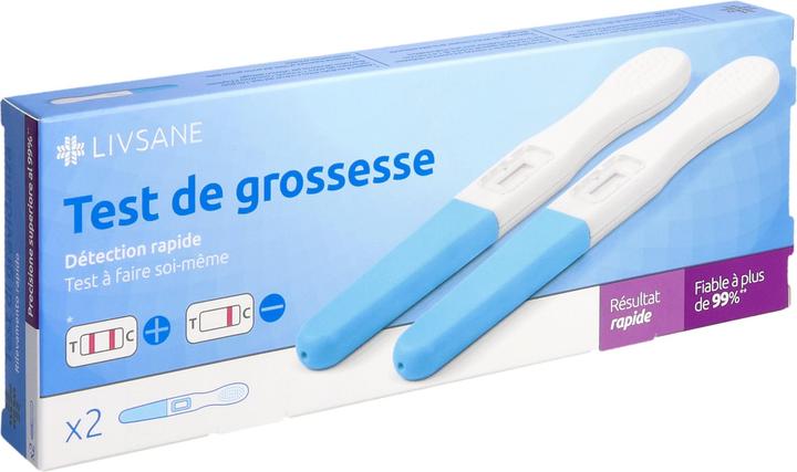 Actual product image Livsane Schwangerschaftstest Schnelle Ergebnisse (2 x)