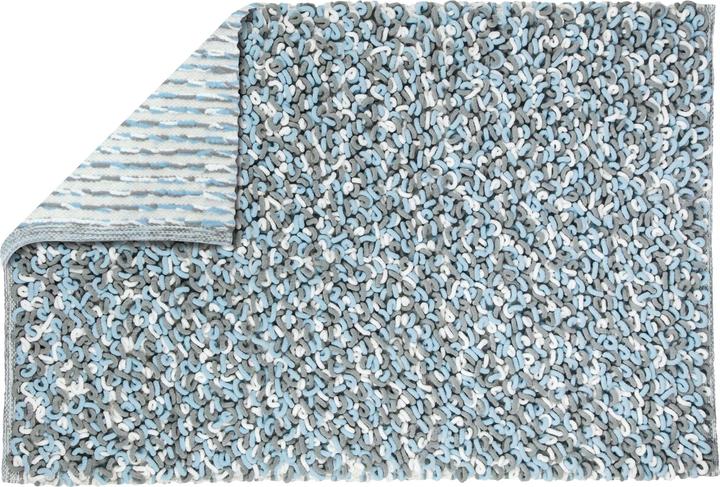 Produktbild Kleine Wolke Badteppich Sling 60 x 90 cm, Blau/Weiss (60 x 90 cm)