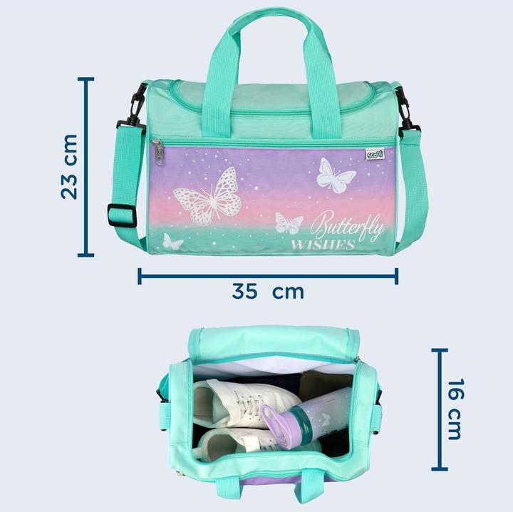 Immagine prodotto Scooli Borsa da ginnastica butterfly 8 litri (8 l)