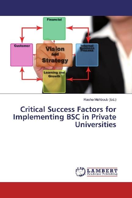Actual product image Critical Success Factors for Implementing BSC in Private Universities (Rasha Mahboub, 2016)