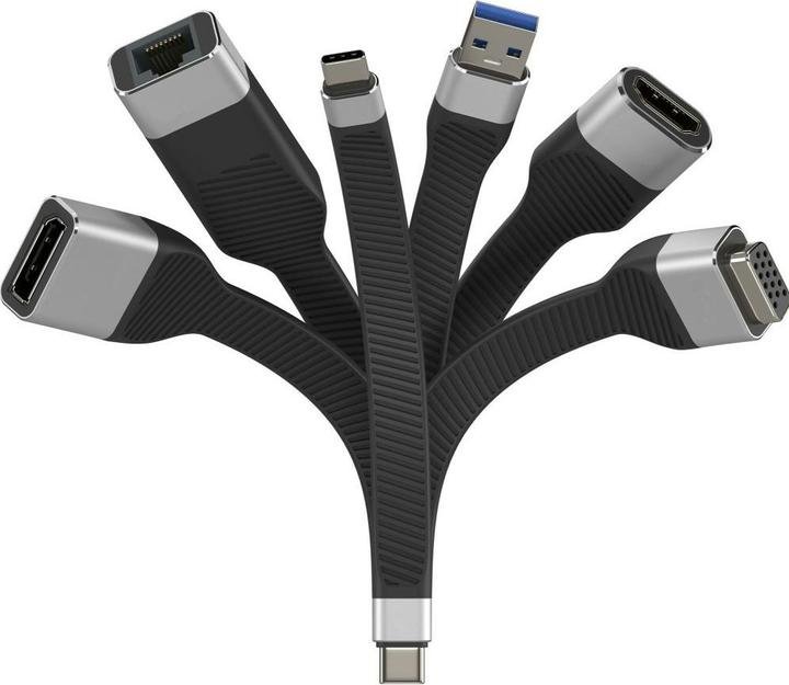 Image du produit Techly Adaptateur type C vers port écran/F flex (USB-C, 13.10 cm)