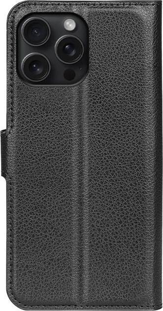 Actual product image MU Classic Litchi Leather Bookcover Series (Apple iPhone 16 Pro Max)