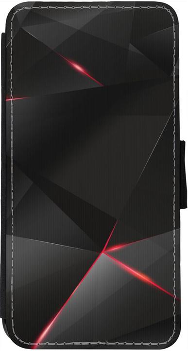 Produktbild PhoneLook Hülle Wallet schwarz Black Red Lines (Apple iPhone 12 Pro Max)