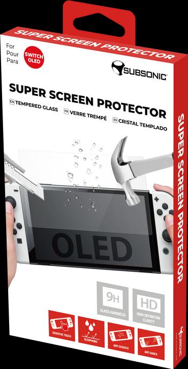 Actual product image Subsonic Super Screen Protector Tempered Glass for Nintendo Switch OLED (Switch OLED, Switch, Switch Lite)