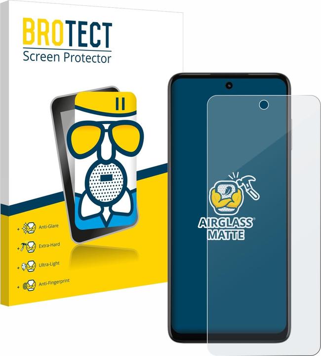 Produktbild BROTECT AirGlass Panzerglasfolie Matt (1 Stück, Motorola Moto G73)