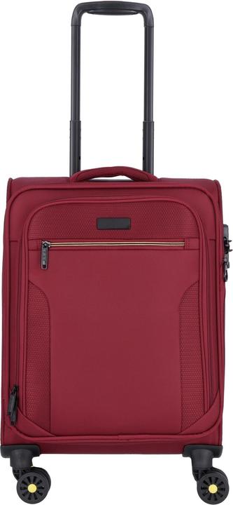 D&N Travel Line 9704 4 Rollen Kabinentrolley S 55 cm mit Dehnfalte (38 l, Handgepäck (bis 50l))