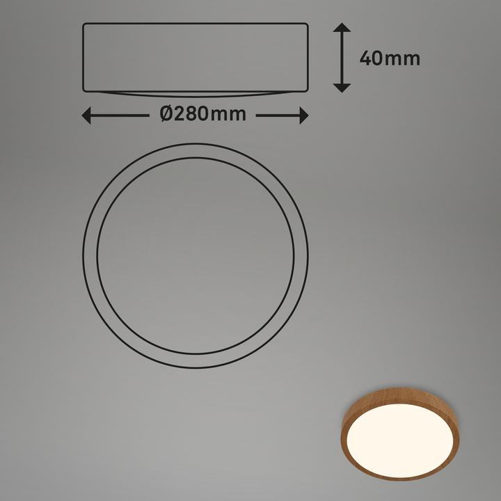 Actual product image Briloner LED surface mounted luminaire (2000 lm)