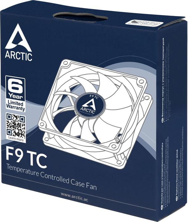 Actual product image Arctic F9 TC fan (92 mm, 1 x)