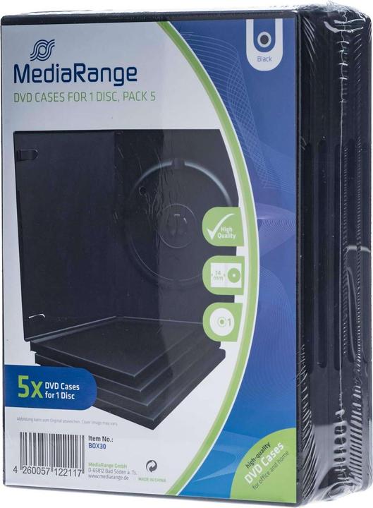 Immagine prodotto Maxxtro Manicotti DVD vuoti, confezione da 5, nero