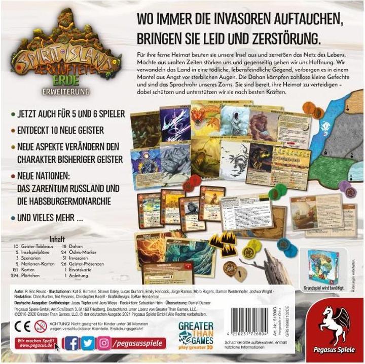 Actual product image Pegasus Expert Game Spirit Island: Rugged Earth (German)