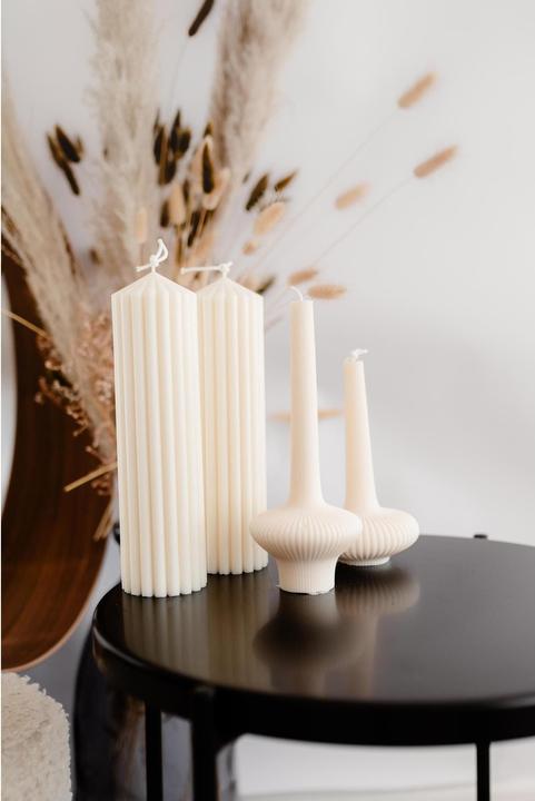 Actual product image Santabarbara Interior Design Candle Hope 13 cm x 7 cm, Nature, 1 piece (1 pcs.)