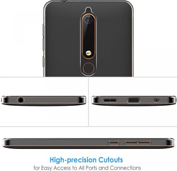 Produktbild Screenguard Nokia 6.1 Flexible TPU Clear Case (Nokia 6.1)