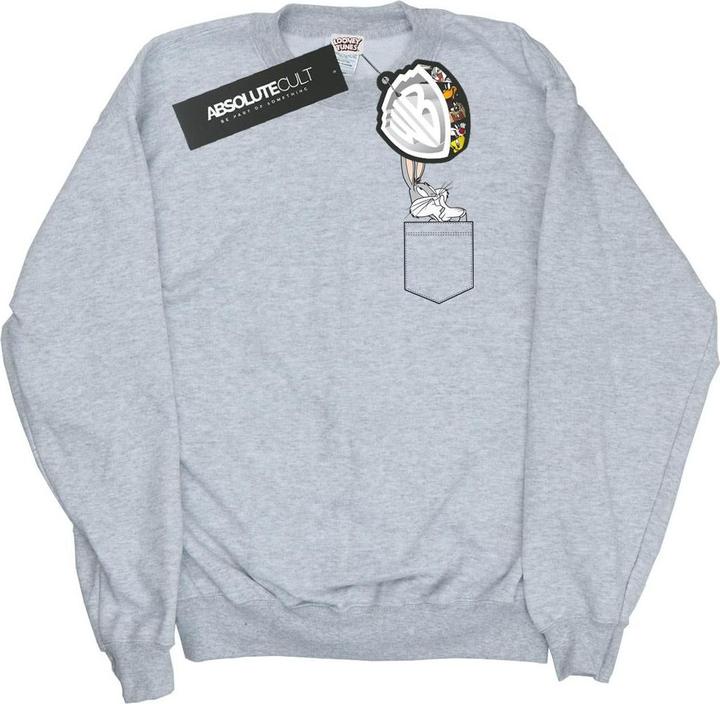 Looney Tunes Bugs Bunny Faux Pocket Sweatshirt (M)