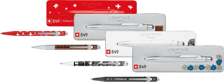 Immagine prodotto Caran d'Ache 849 Scherenschnitt mit Etui (Argento, Nero, 1 x)