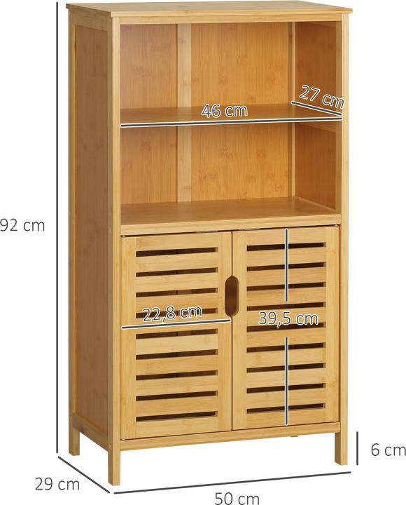 Immagine prodotto Kleankin Mobile da bagno con ante a persiana