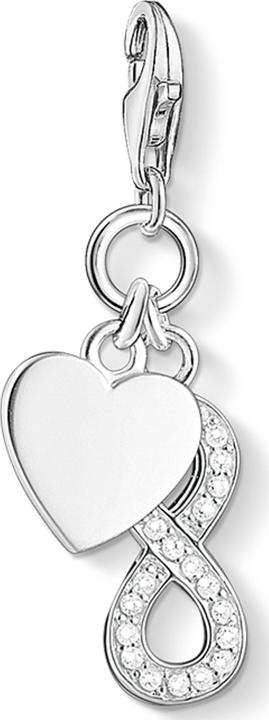 Thomas Sabo Charm-Anhänger Herz mit Infinity (925er Silber)