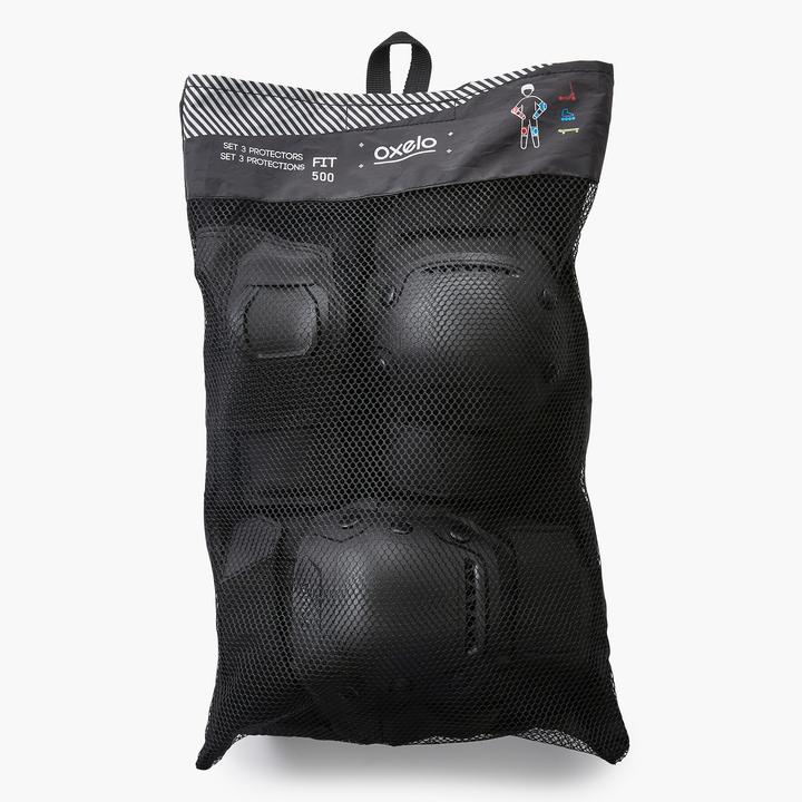 Actual product image Oxelo FIT500 (M, Knee pad, 4 pieces)