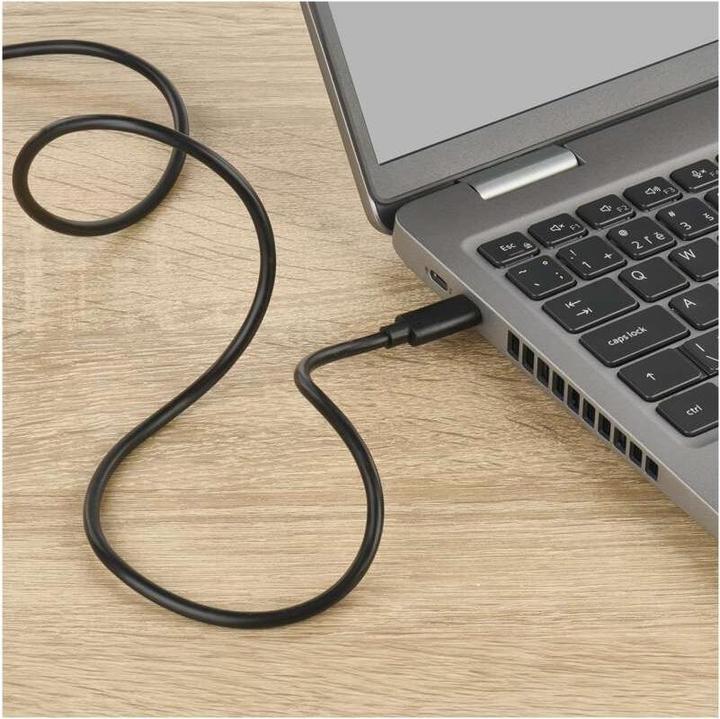 Produktbild Emos USB Kabel 2.0 C Stecker - USB C Stecker 2m, schwarz (2 m, USB 2.0, 100 W)
