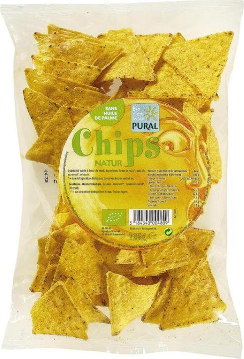 Image du produit Pural Chips de maïs nature bio (125 g)