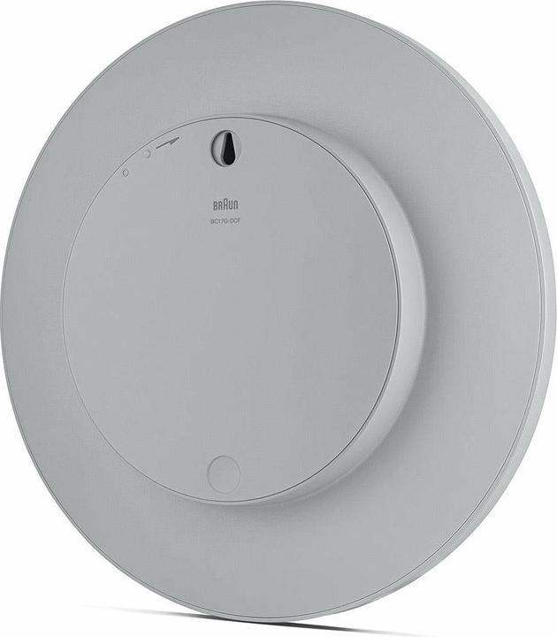 Actual product image Braun Wall clock, grey w.radio (30 cm)