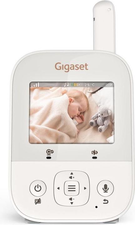 Produktbild Gigaset Baby 300 Video-Babyphone cream white/warm grey (Babyphone mit Kamera, 300 m)
