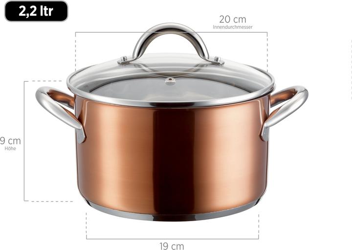 Actual product image Mäser Asterion (24 cm, Frying pan, Stainless steel)