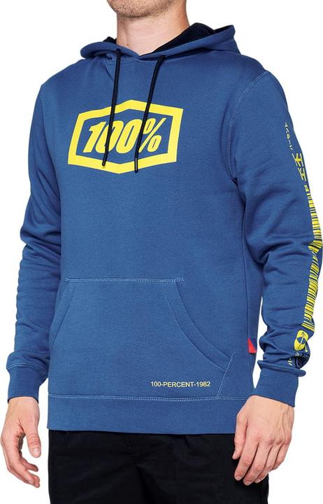 100% Herren Sweatshirt Burst -Pullover Sweatshirt Federal Blue Size Xl (neu) (XL)