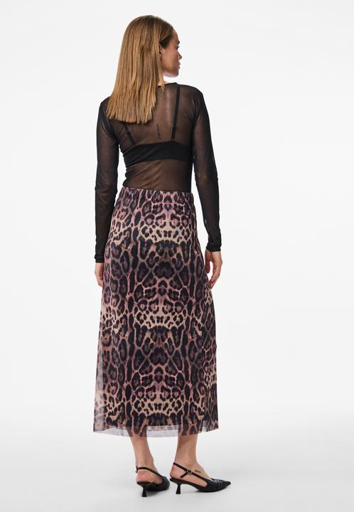 Actual product image Pieces PCFRIDA MESH LEOPARD Midirock (L)