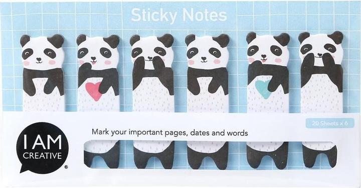 Image du produit I Am Creative Marqueur de page Panda 20 pièces (2 x 5 cm)