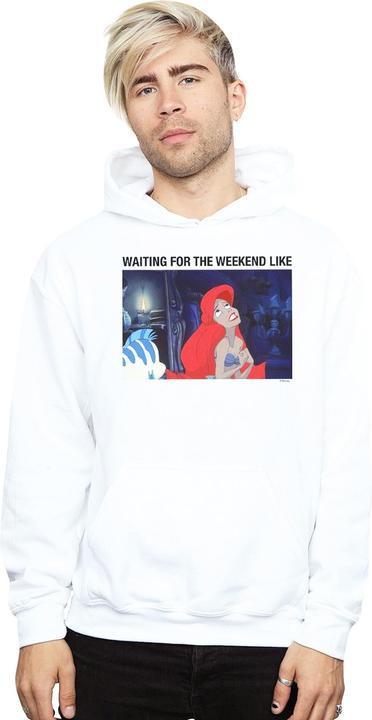 Immagine prodotto Disney The Little Mermaid Waiting For The Weekend Felpa con Cappuccio Uomo (3XL)