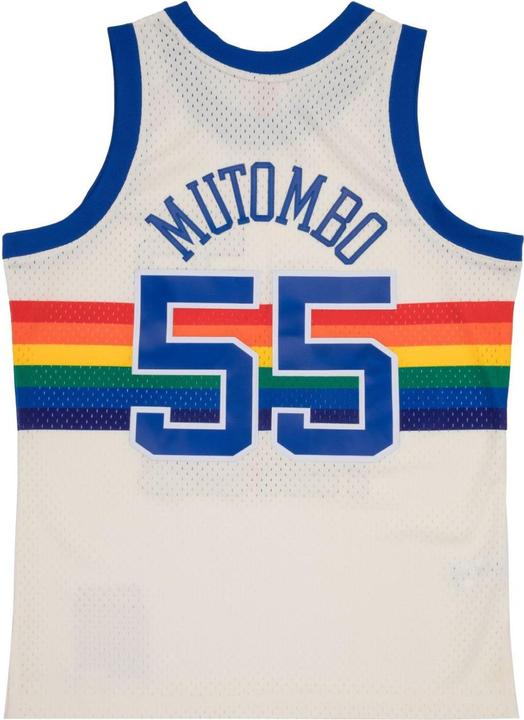 Immagine prodotto Mitchell & Ness Maglia Swingman Denver Nuggets OFF-WHITE Dikembe Mutombo (M)