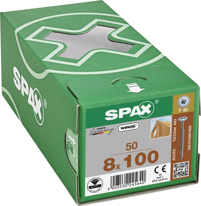 Actual product image Spax Wood construction screws (50 Screws per piece)