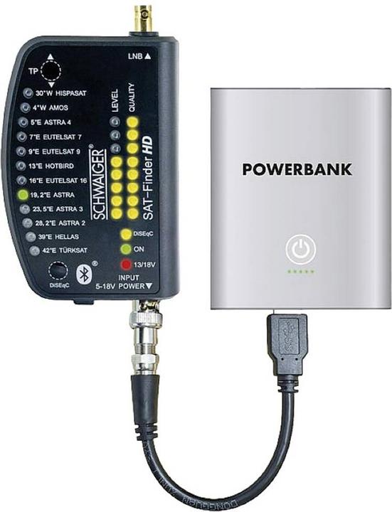 Actual product image Schwaiger Sat-Finder HD incl. battery (DiSEqC)