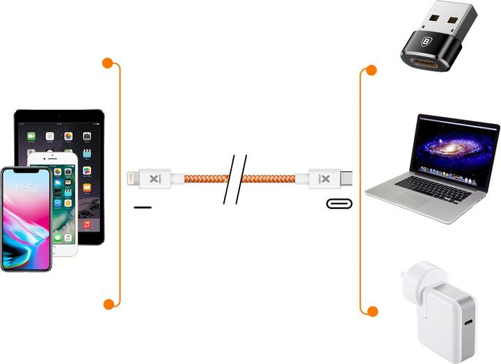 Actual product image Xtorm USC-C Lightning Cable (1 m, USB 2.0)