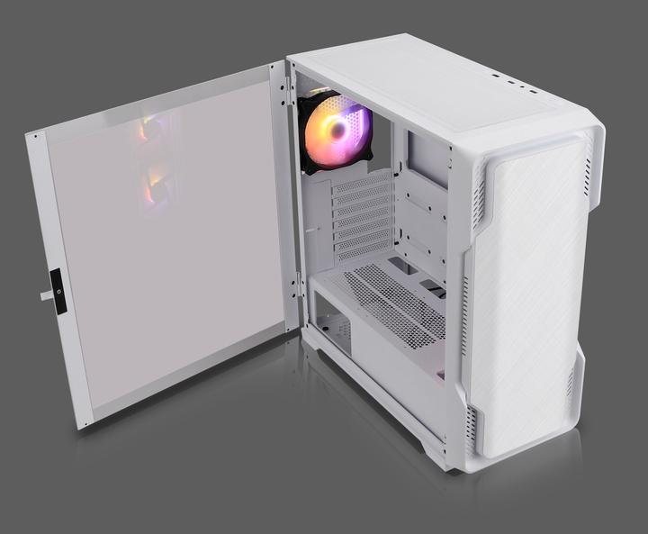 Image du produit Nanoxia Va à MIDI DS-9G-W ARGB White - USB-C - TG (mATX, E-ATX, ATX, ITX)