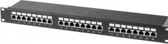 Produktbild Tecline Patchfeld, Cat 5e, 24 Port, STP, 1 HE, 48,30cm (19"), schwarz Cat 5e Patchfeld mit 24 Ports